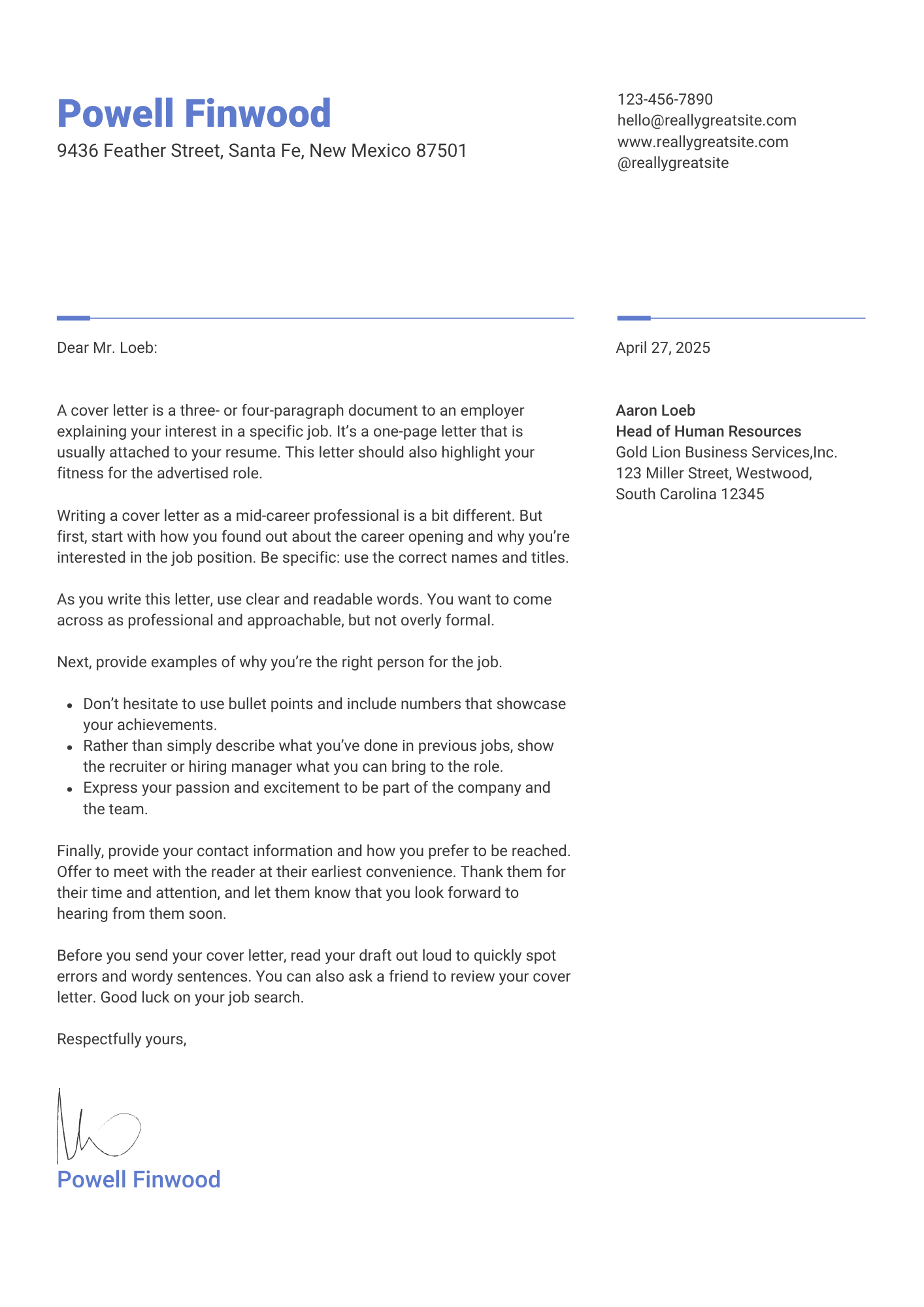White and Blue Clean Lines Sales Executive Resume