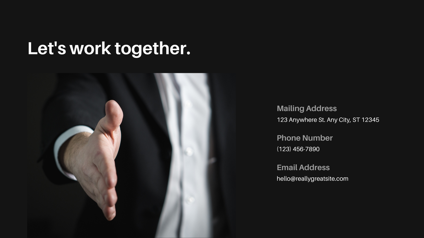 Black and White Photographic Accounting Service Website