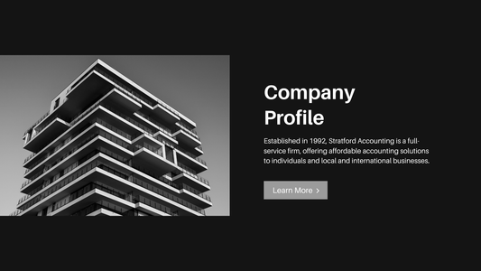 Black and White Photographic Accounting Service Website