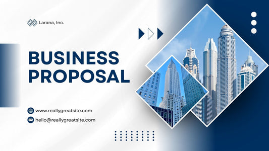 Blue and White Modern Business Proposal Presentation