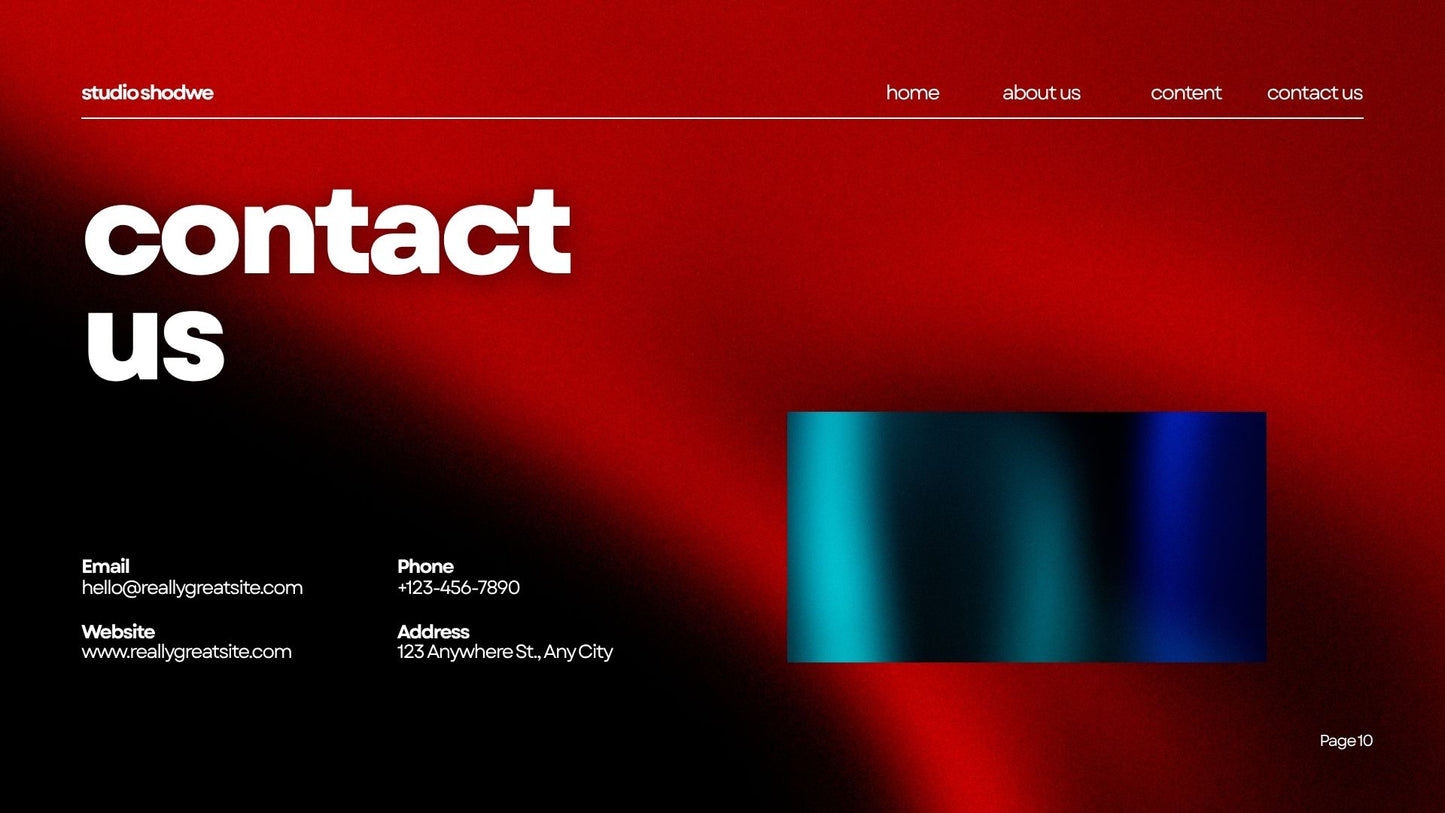 Red and Black Modern Creative Brief Presentation