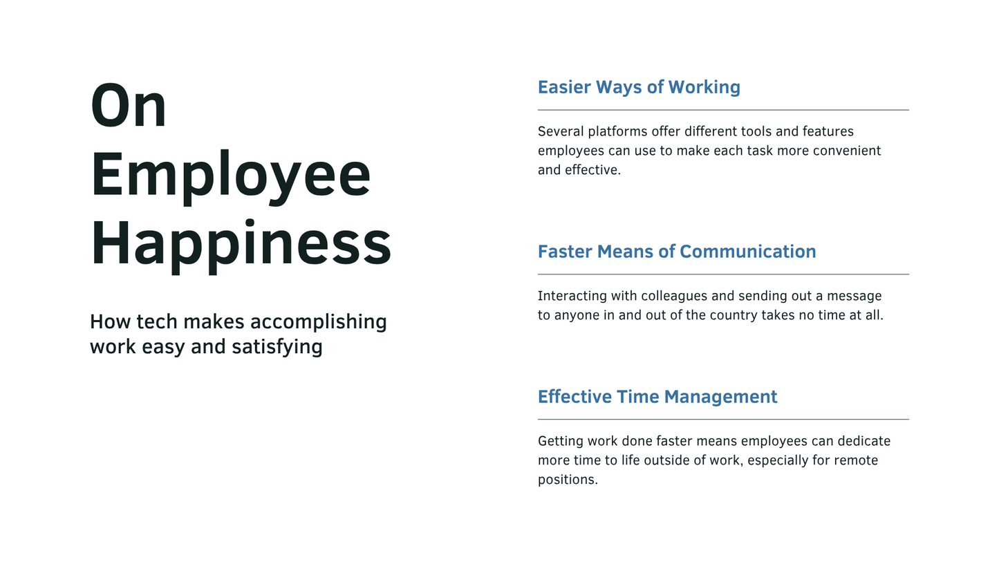 White Photo-centric  Technology in Business and at Work Technology Presentation