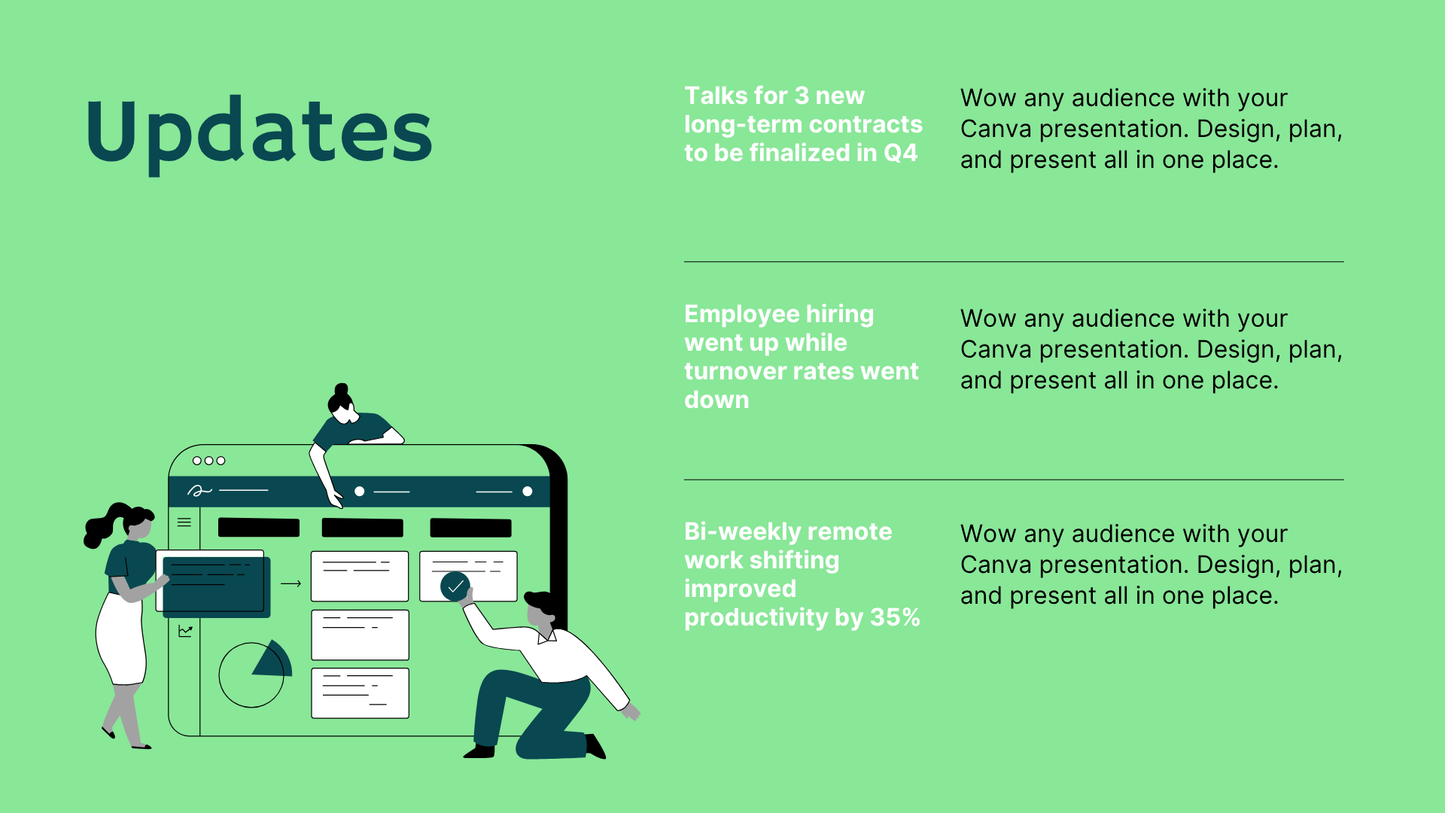 White and Green Simple Illustrative Finance Report Finance Presentation