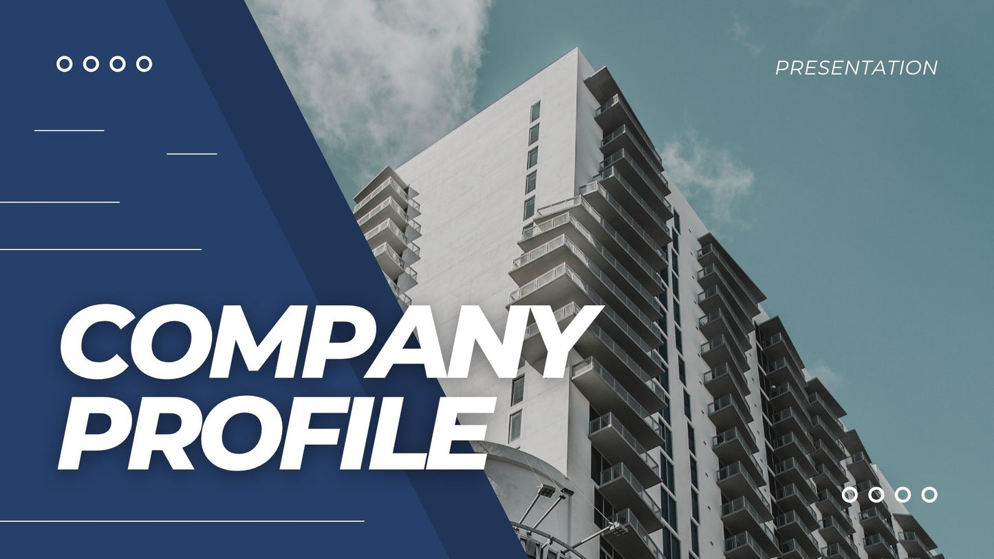 Blue Modern Company Profile Presentation