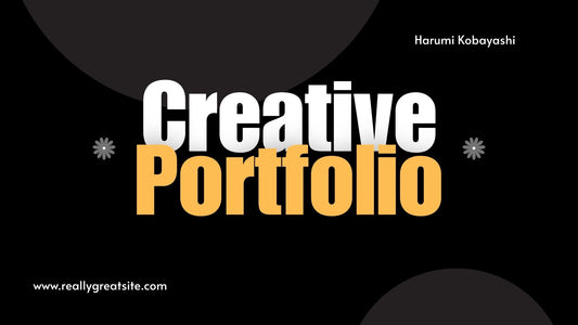 Black and Yellow Modern Creative Portfolio Presentation