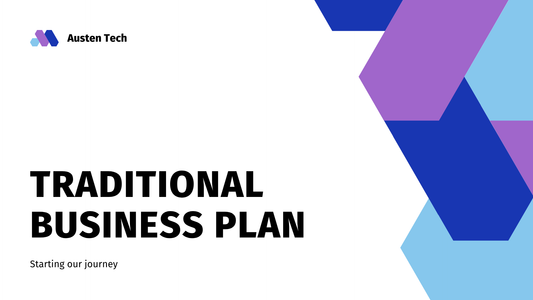 Blue and Purple Casual Corporate Traditional Business Plan Business Presentation