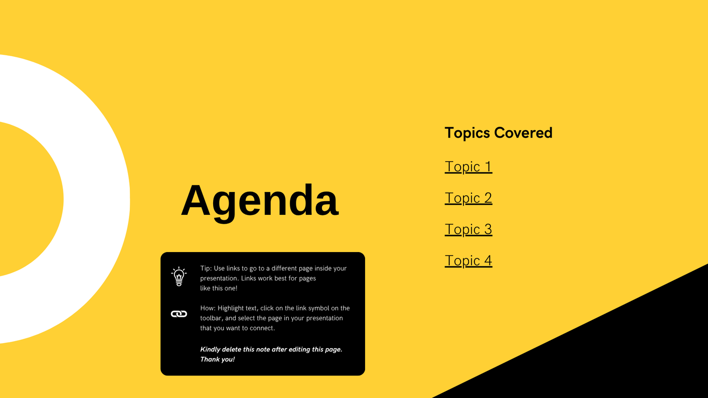 Yellow Black Diagonal Blocks Basic Simple Presentation