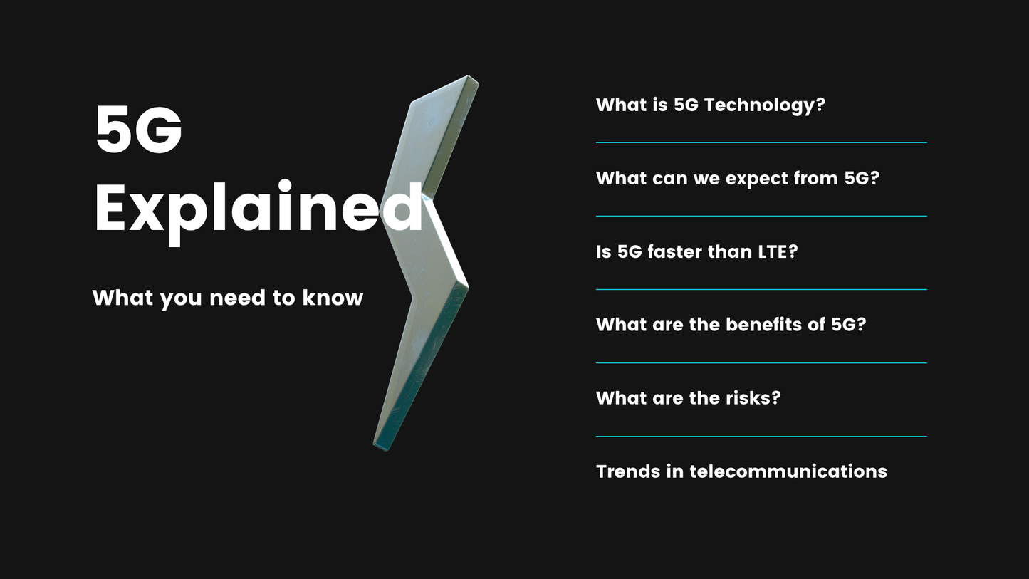 Blue 3D Elements 5G Technology Presentation-（16 pages）