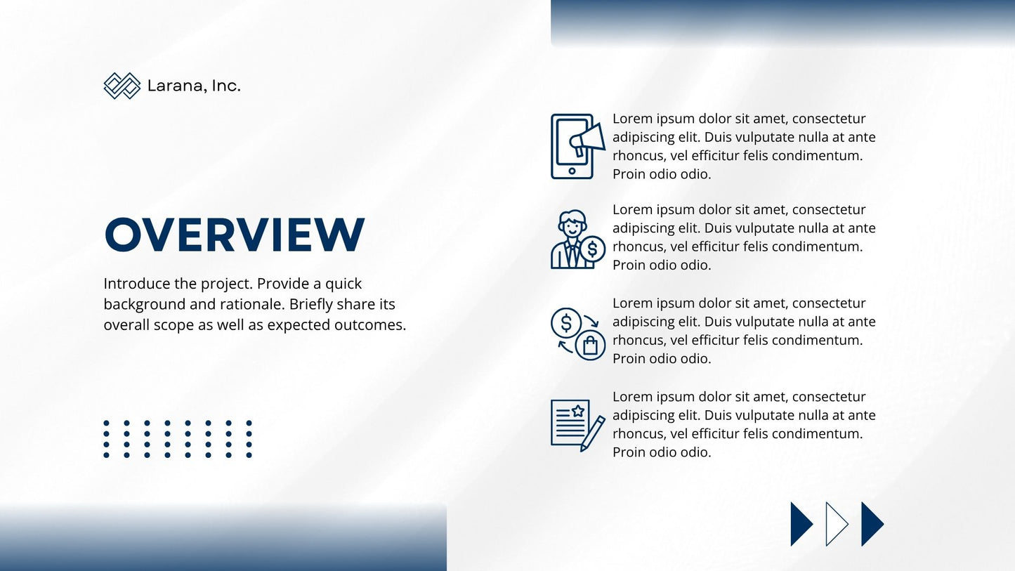 Blue and White Modern Business Proposal Presentation