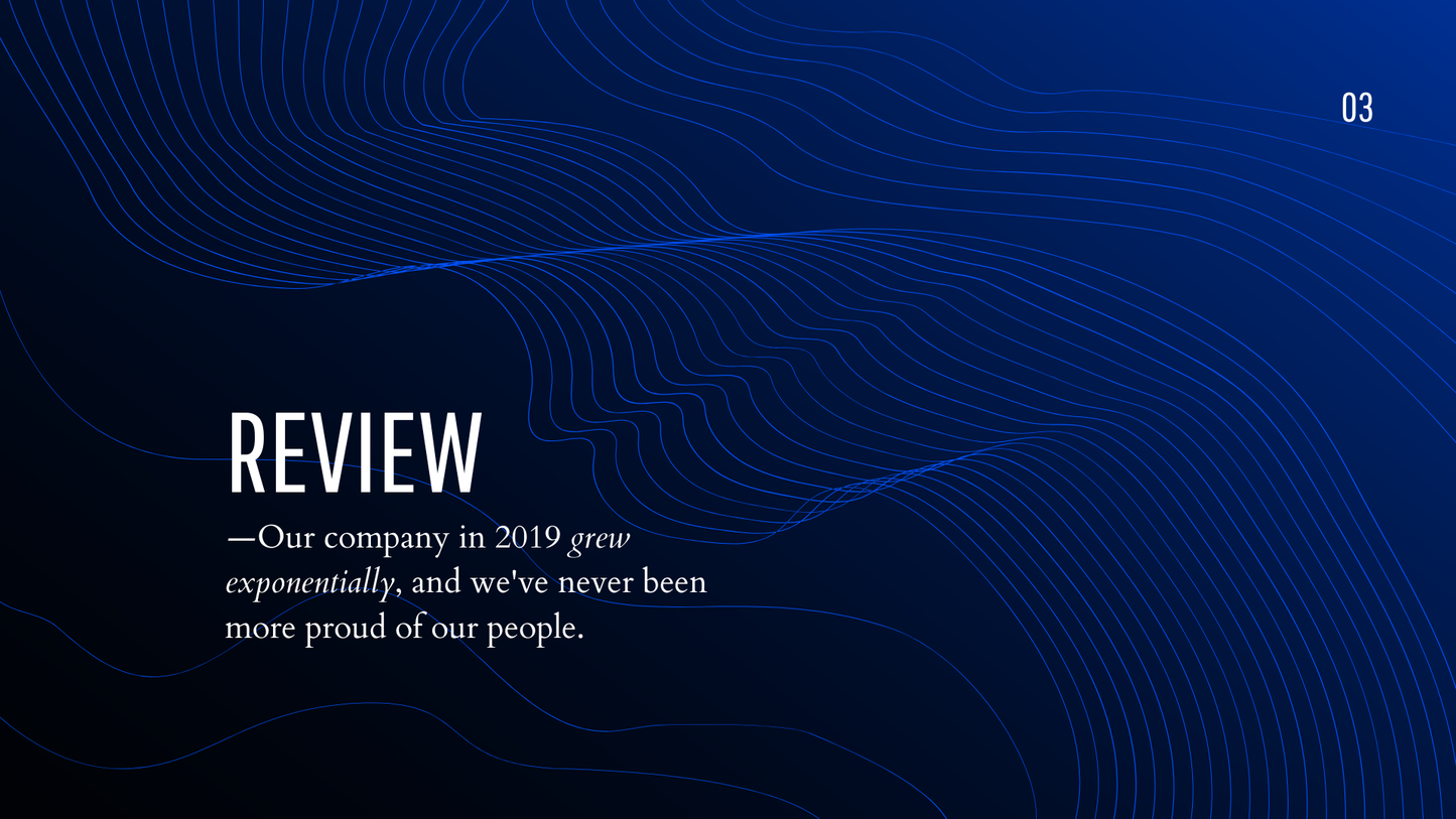 Modern Business Review Presentation