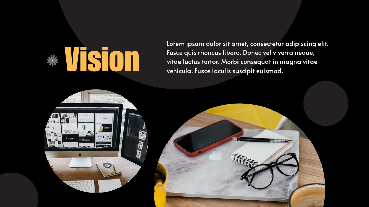 Black and Yellow Modern Creative Portfolio Presentation