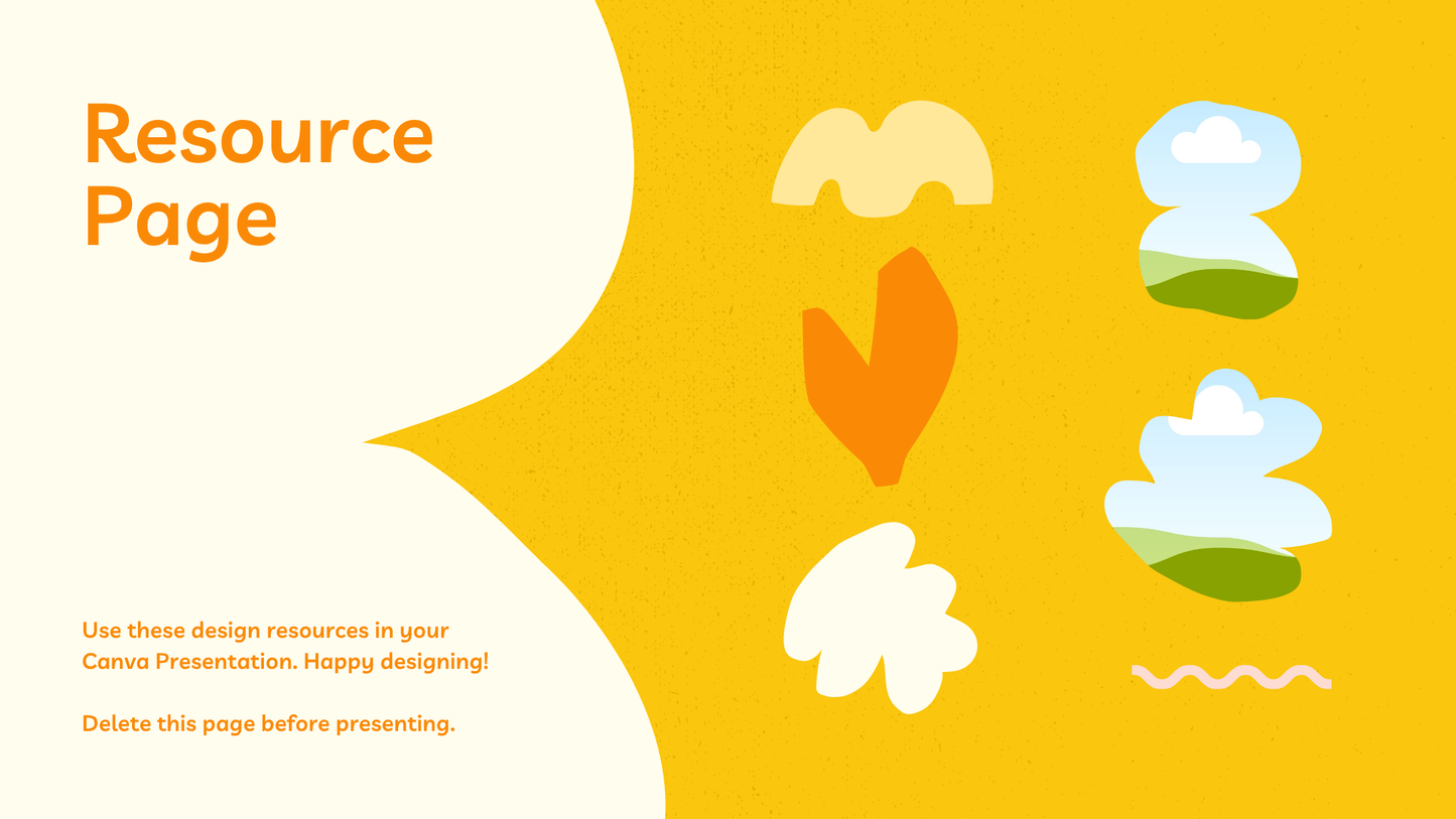 Bright Yellow Bright Orange Business Presentation
