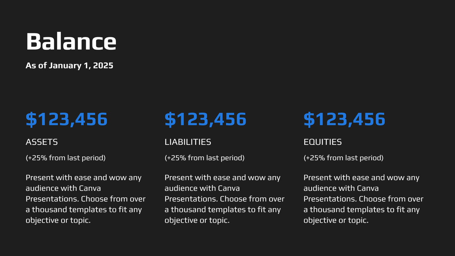 Modern Quarterly Financial Report Presentation