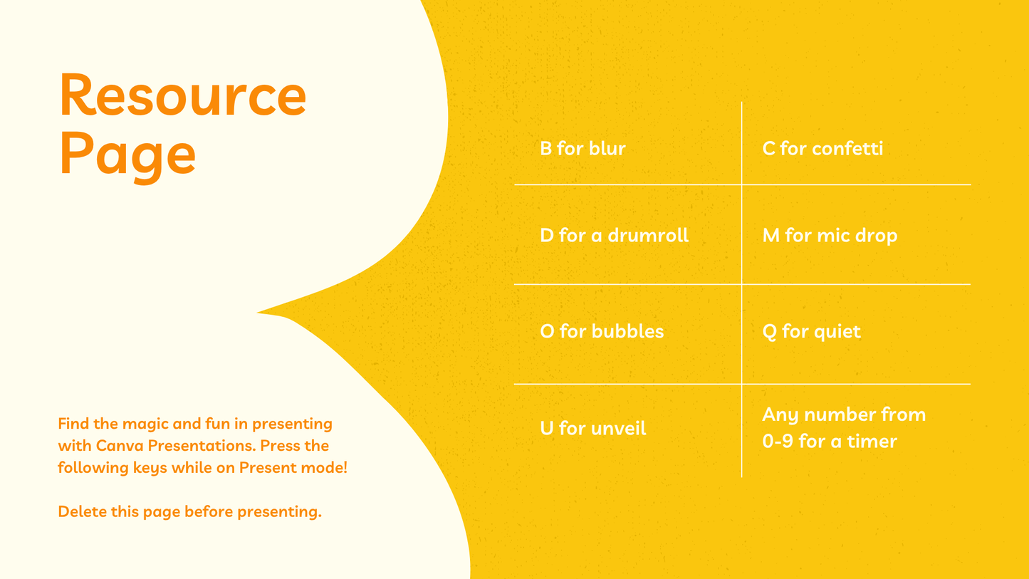 Bright Yellow Bright Orange Business Presentation
