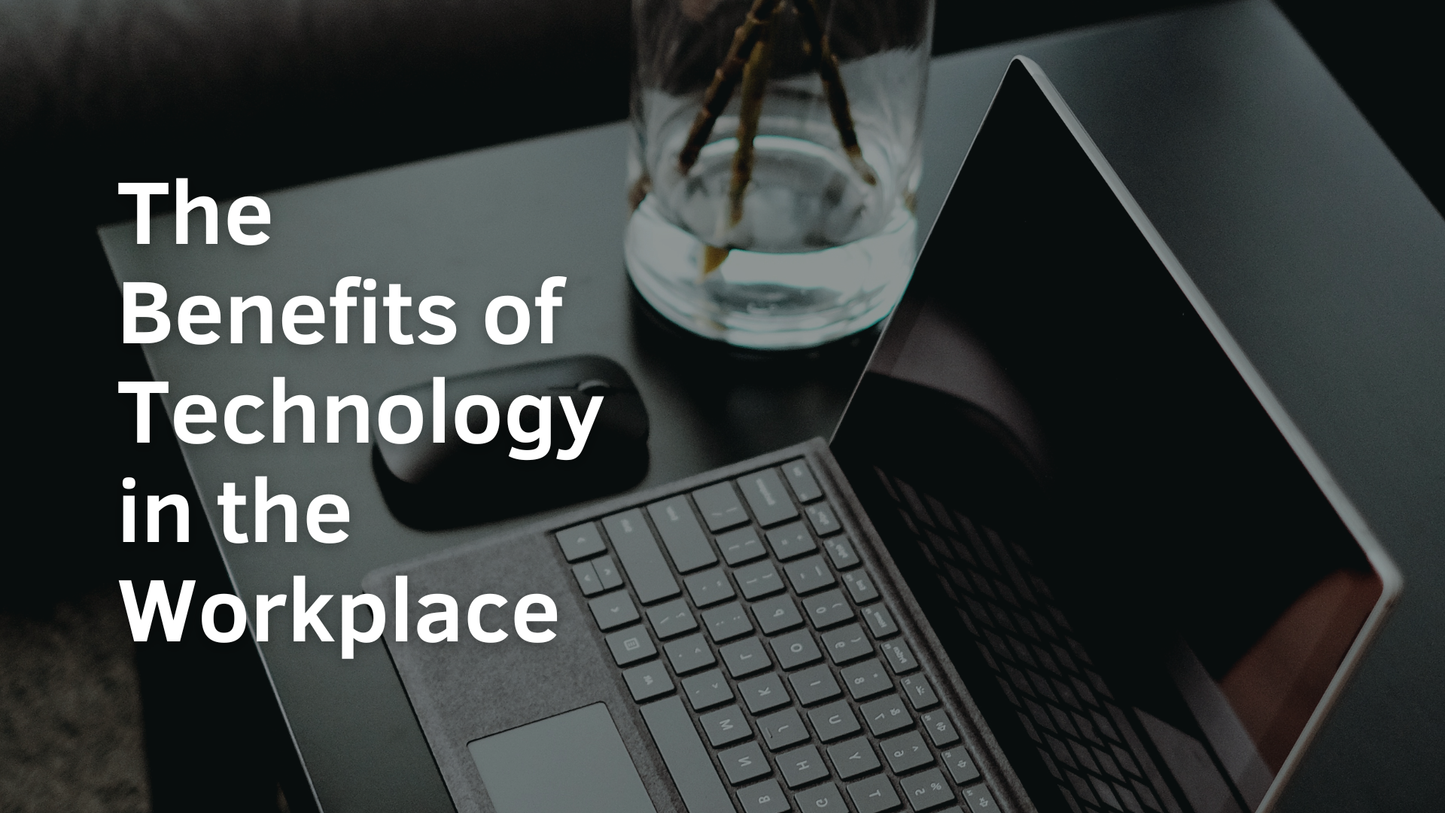 White Photo-centric  Technology in Business and at Work Technology Presentation
