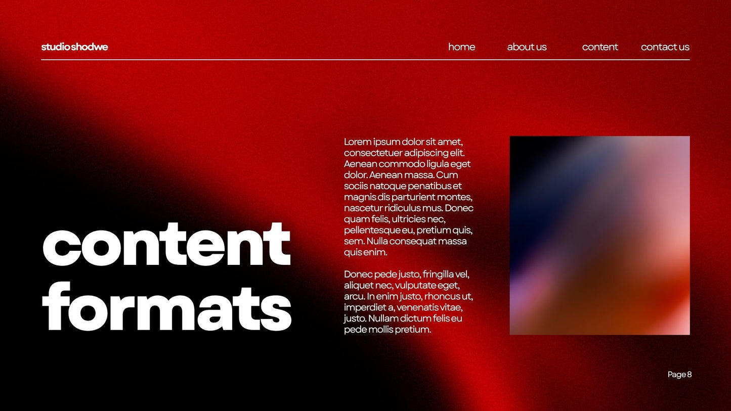 Red and Black Modern Creative Brief Presentation