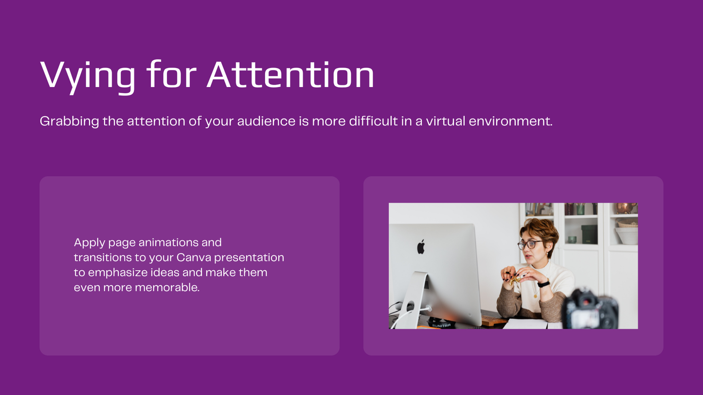Purple and Black Gradient Presentation Skills Workshop Webinar Keynote Presentation