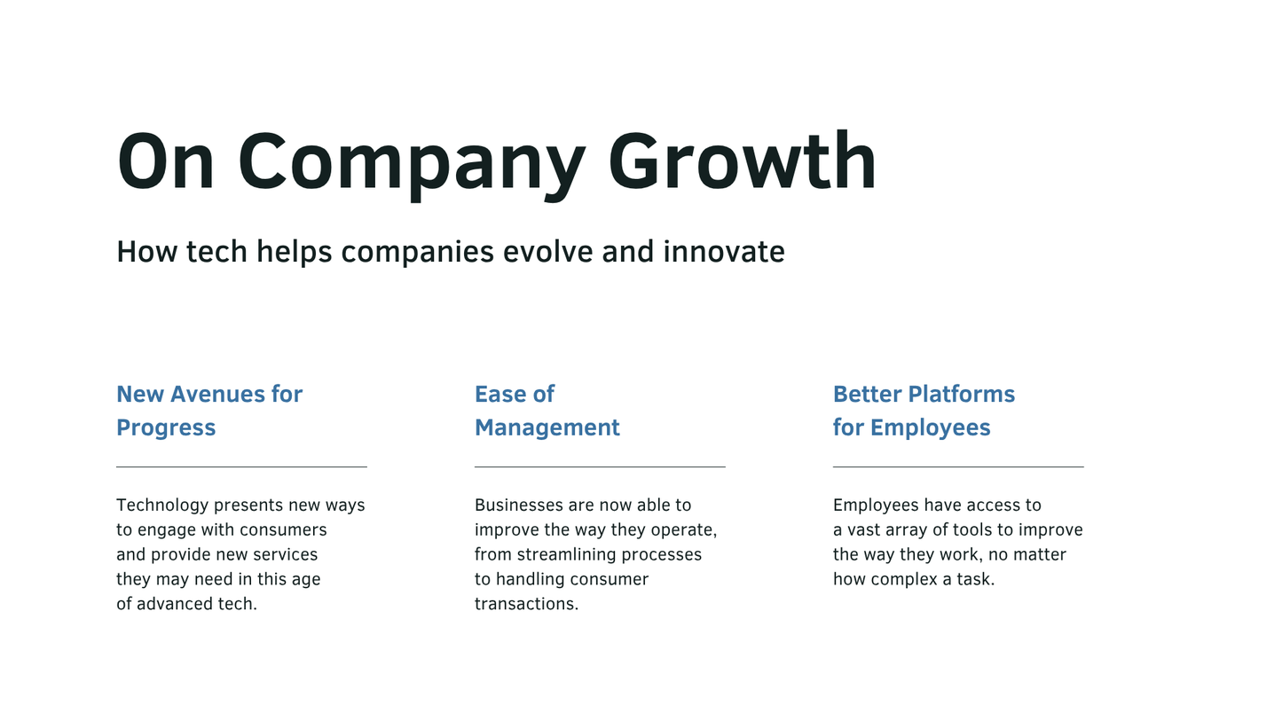 White Photo-centric  Technology in Business and at Work Technology Presentation