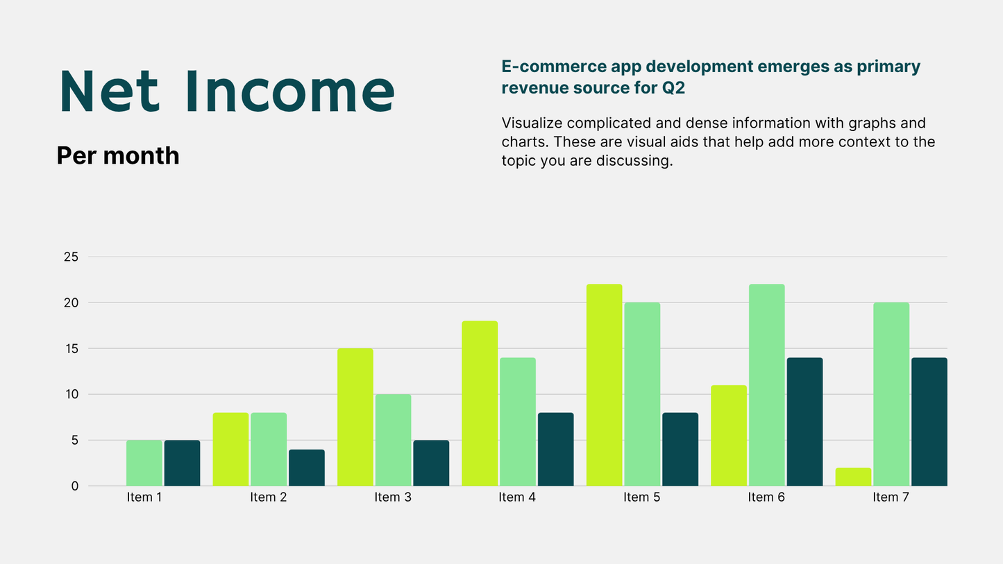 White and Green Simple Illustrative Finance Report Finance Presentation