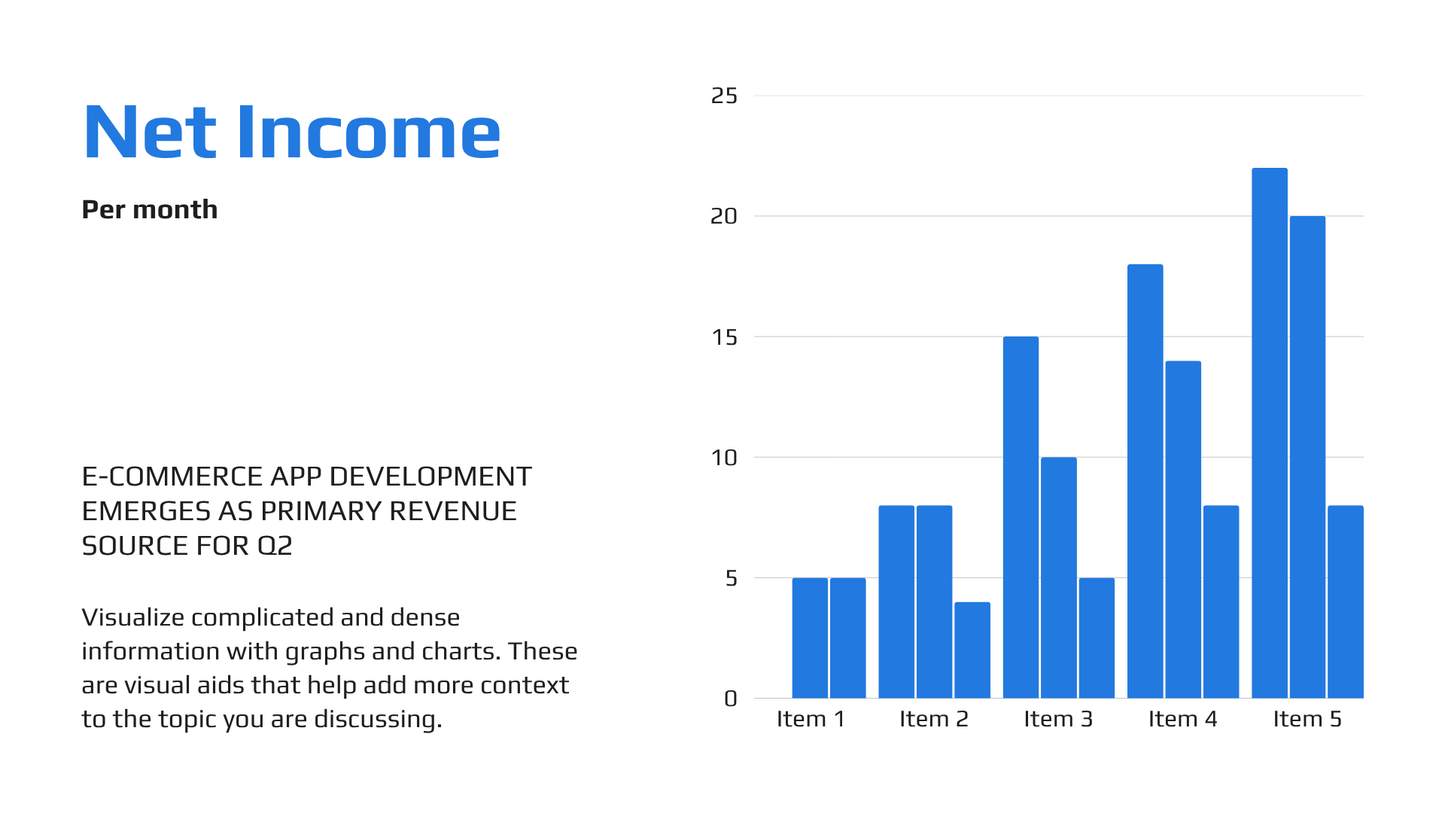 Modern Quarterly Financial Report Presentation