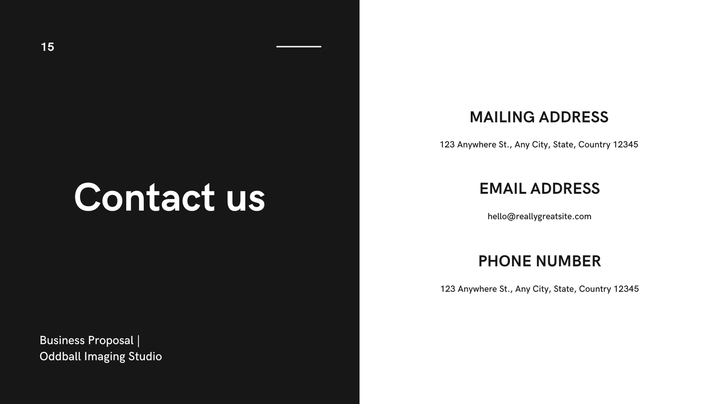 Minimal Business Proposal Presentation