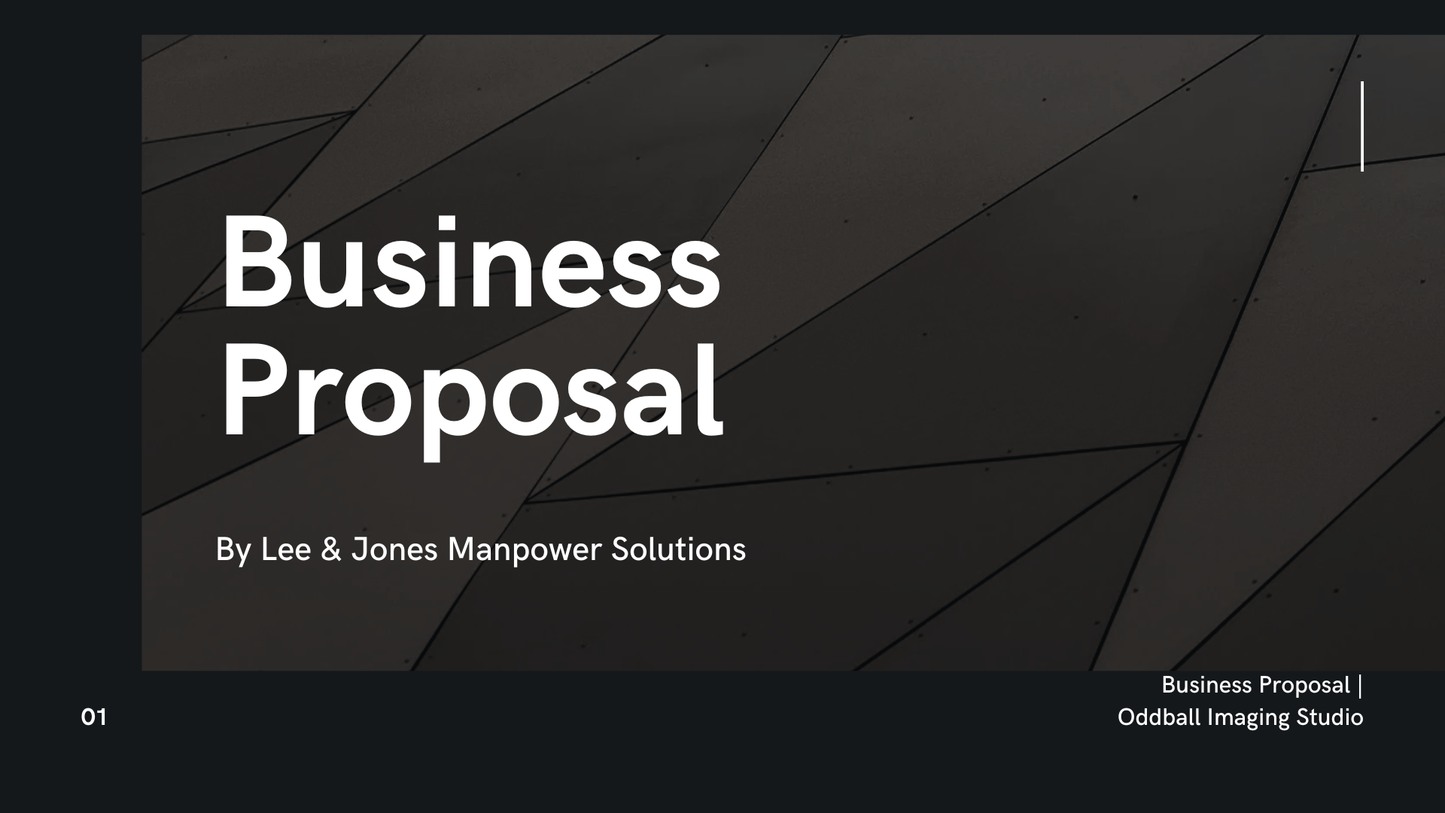 Minimal Business Proposal Presentation