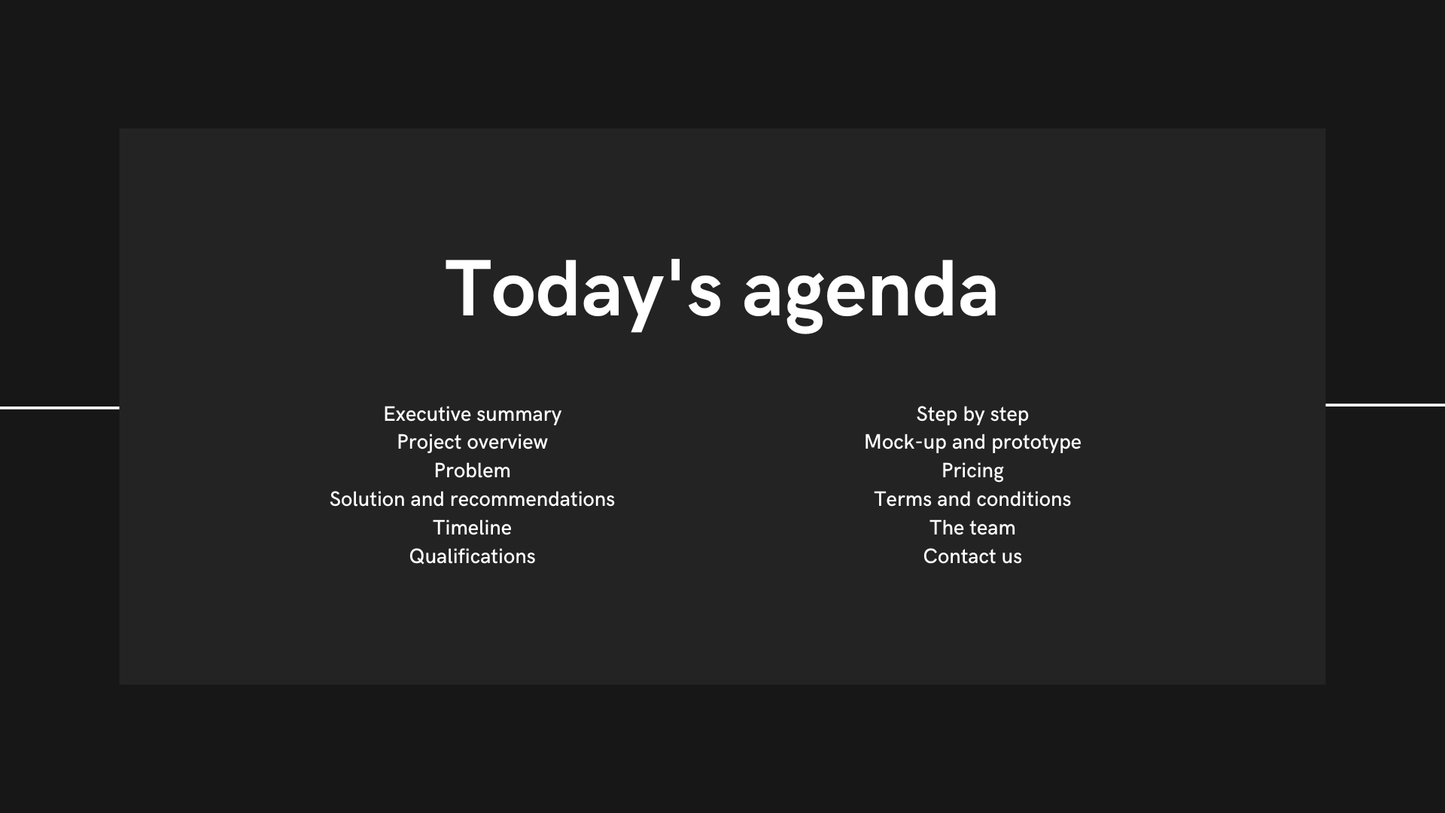 Minimal Business Proposal Presentation