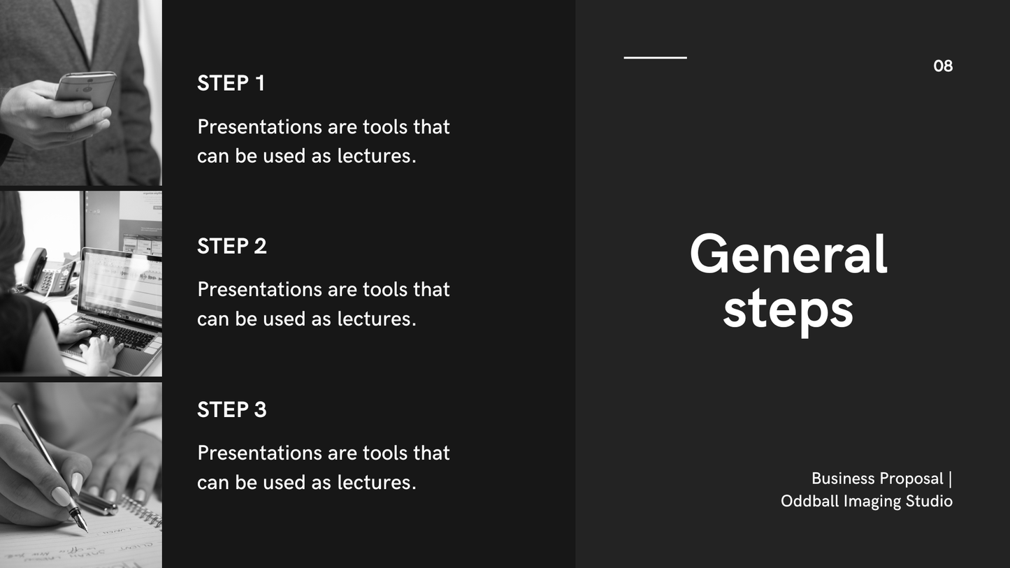 Minimal Business Proposal Presentation