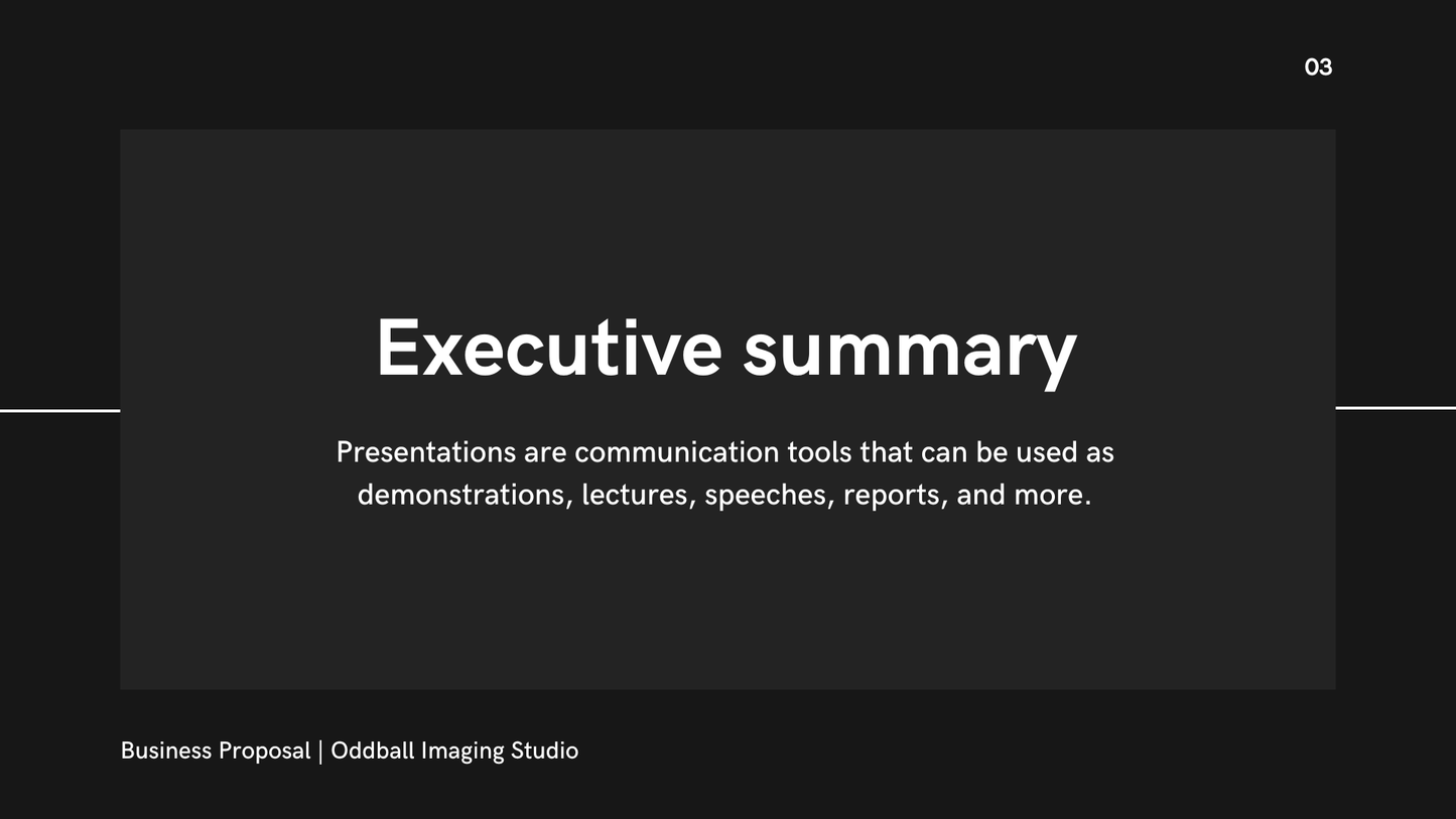 Minimal Business Proposal Presentation