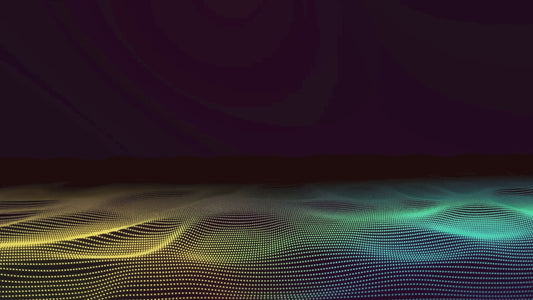Annual Report Business Website in Black Neon Yellow Bright Green Gradient Tech Style